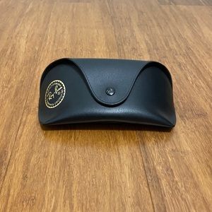 Ray-Ban black leather case